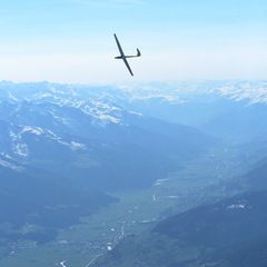 Flugwegposition um 14:40:32: Aufgenommen in der Nähe von Gemeinde Taxenbach, Taxenbach, Österreich in 2927 Meter
